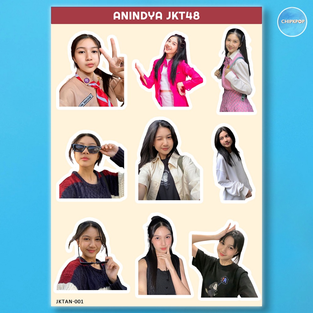 ANINDYA STIKER JKT 48 I STIKER JKT 48 I JKT 48 NEW ERA I STIKER ANINDYA JKT48 I STIKER HOLOGRAM JKT4
