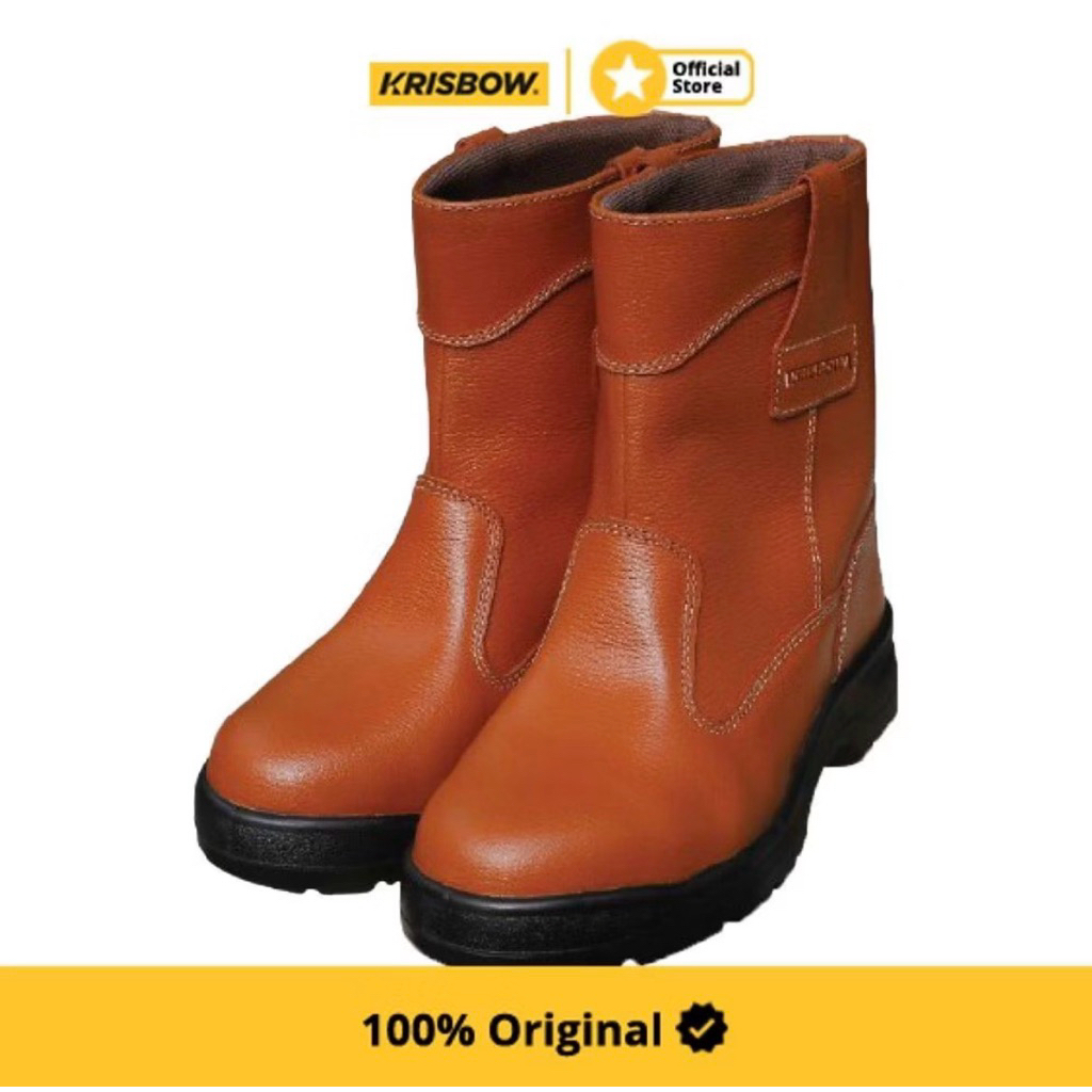Sepatu Safety Krisbow Viking Cokelat Original 100% Size 43