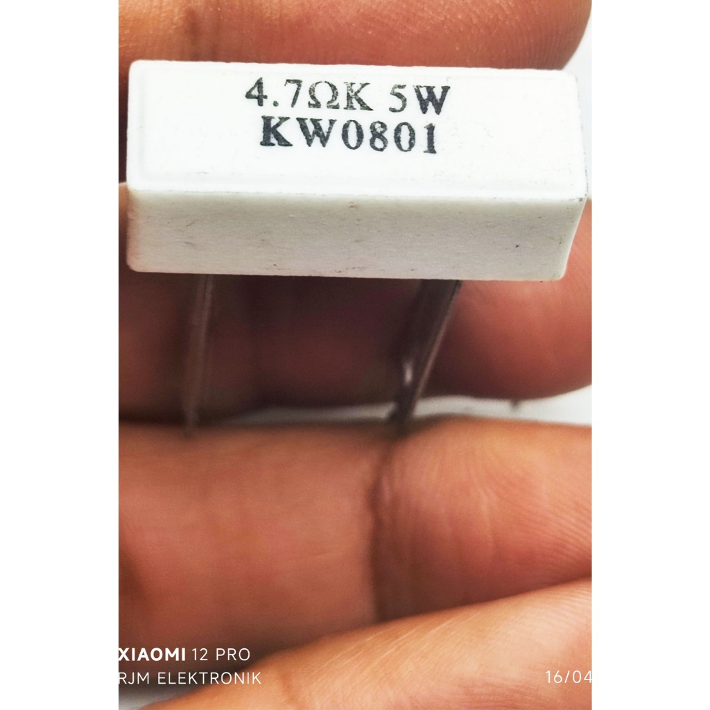 resistor kapur 4k7 5 watt