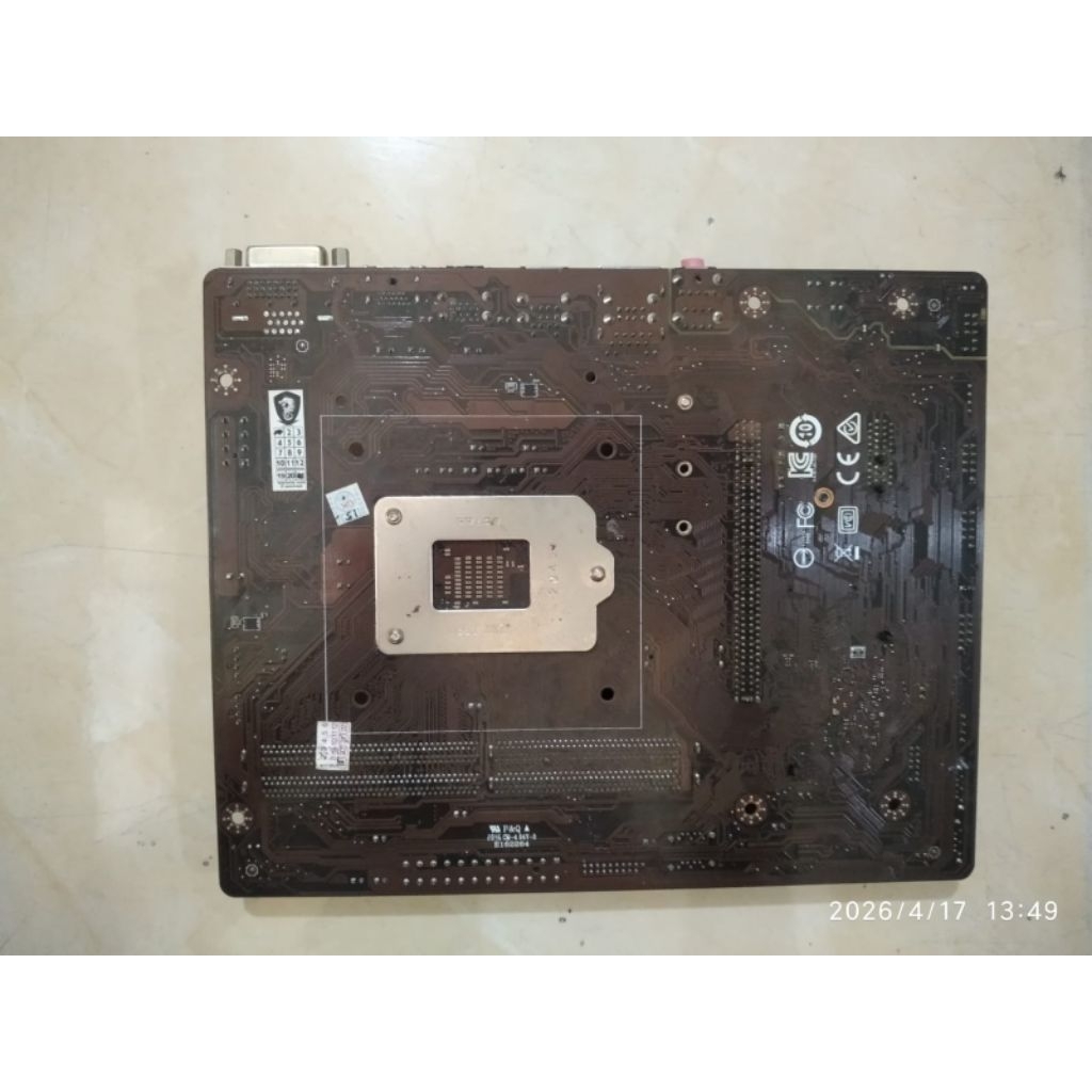 Motherboard MSI H410M-A PRO | Kondisi RUSAK