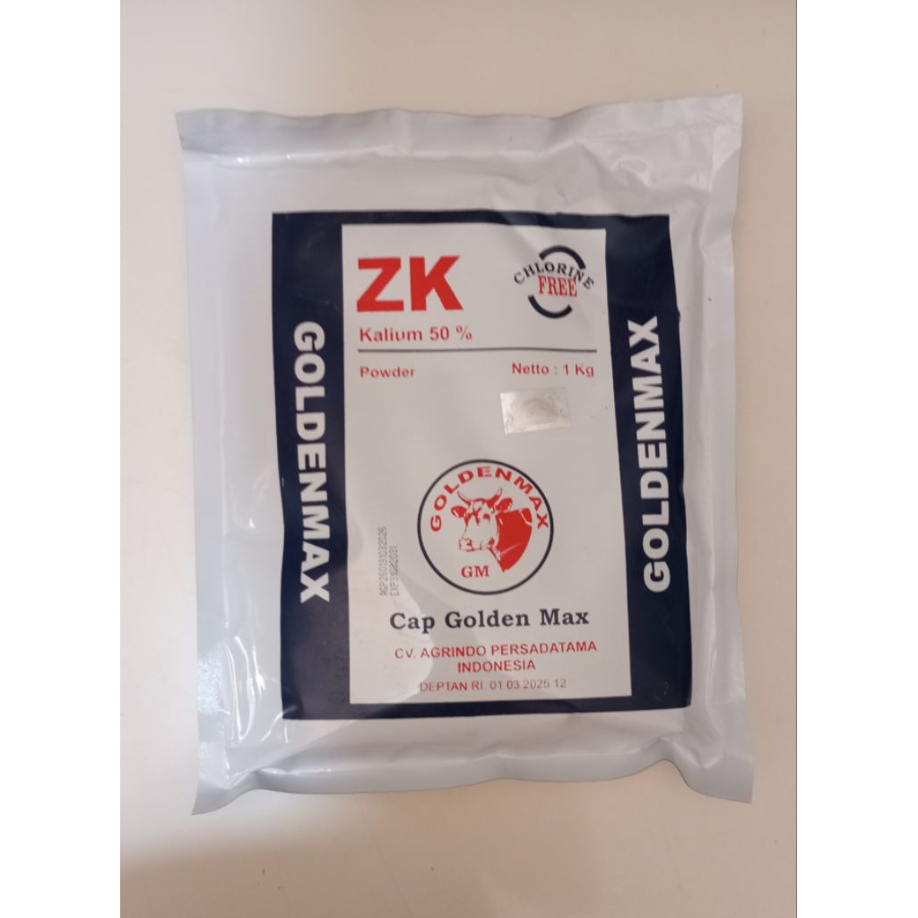 Pupuk ZK Goldenmax / Kalium 50 % - Kemasan 1 Kg