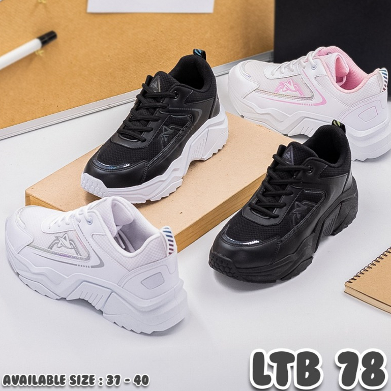Pro ATT LTB 78  SIZE 37-40 Sepatu Sneakers Wanita Sepatu Casual Warna Putih