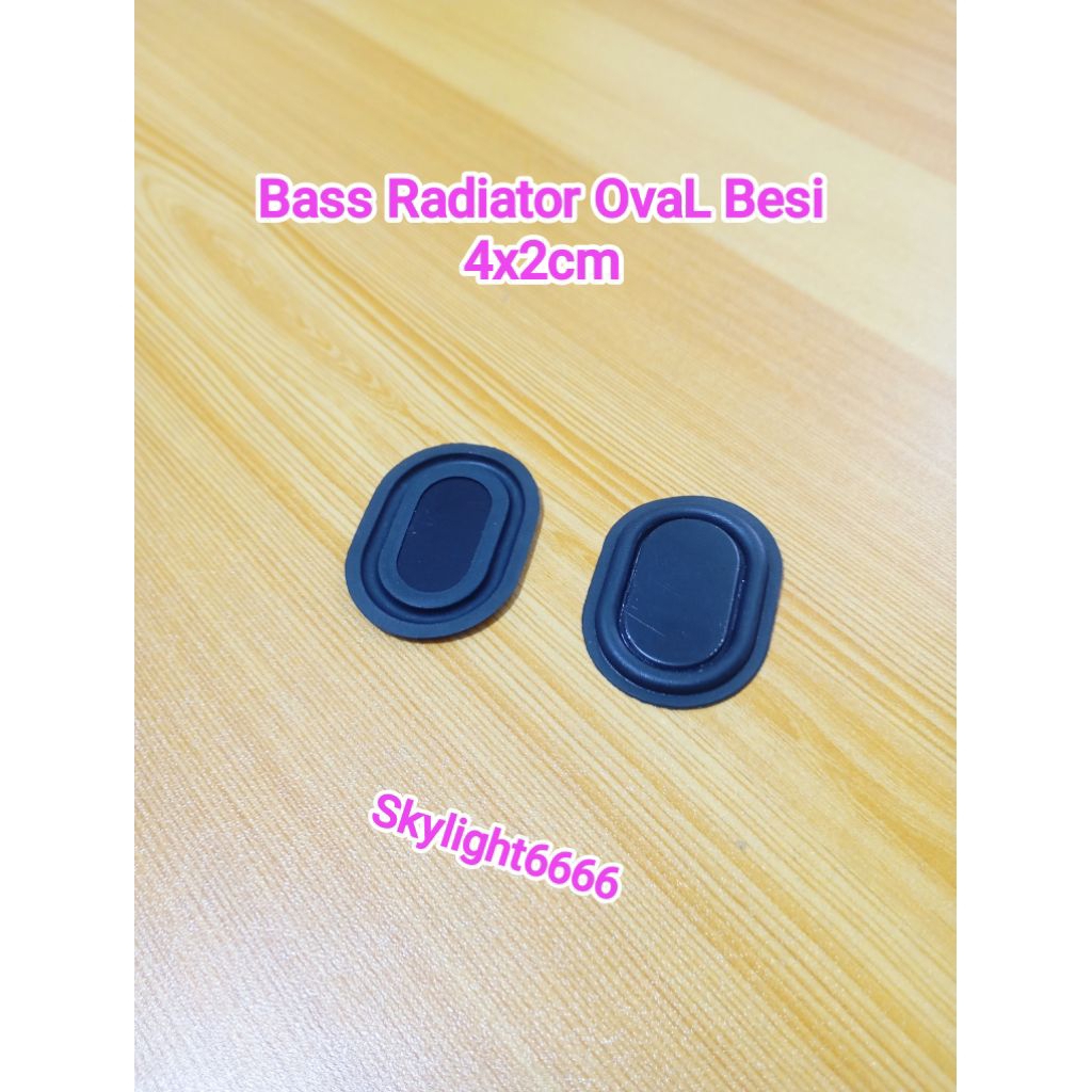 Bass Radiator Besi OvaL 4x2cm Copotan