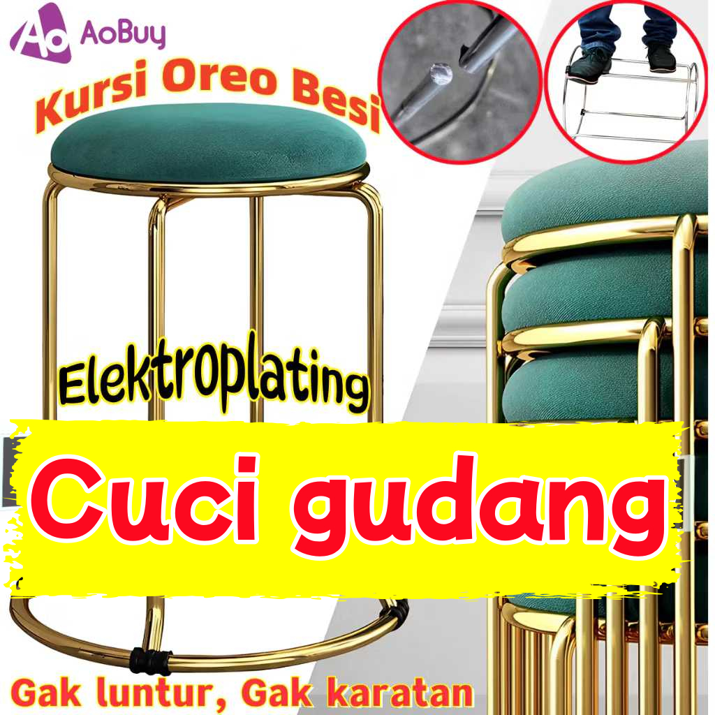 Kursi Oreo Besi /Kursi Bar Oreo /Kursi Cafe Bulat /Kursi Bar/kursi bakso/kursi bulat besi/kursi besi