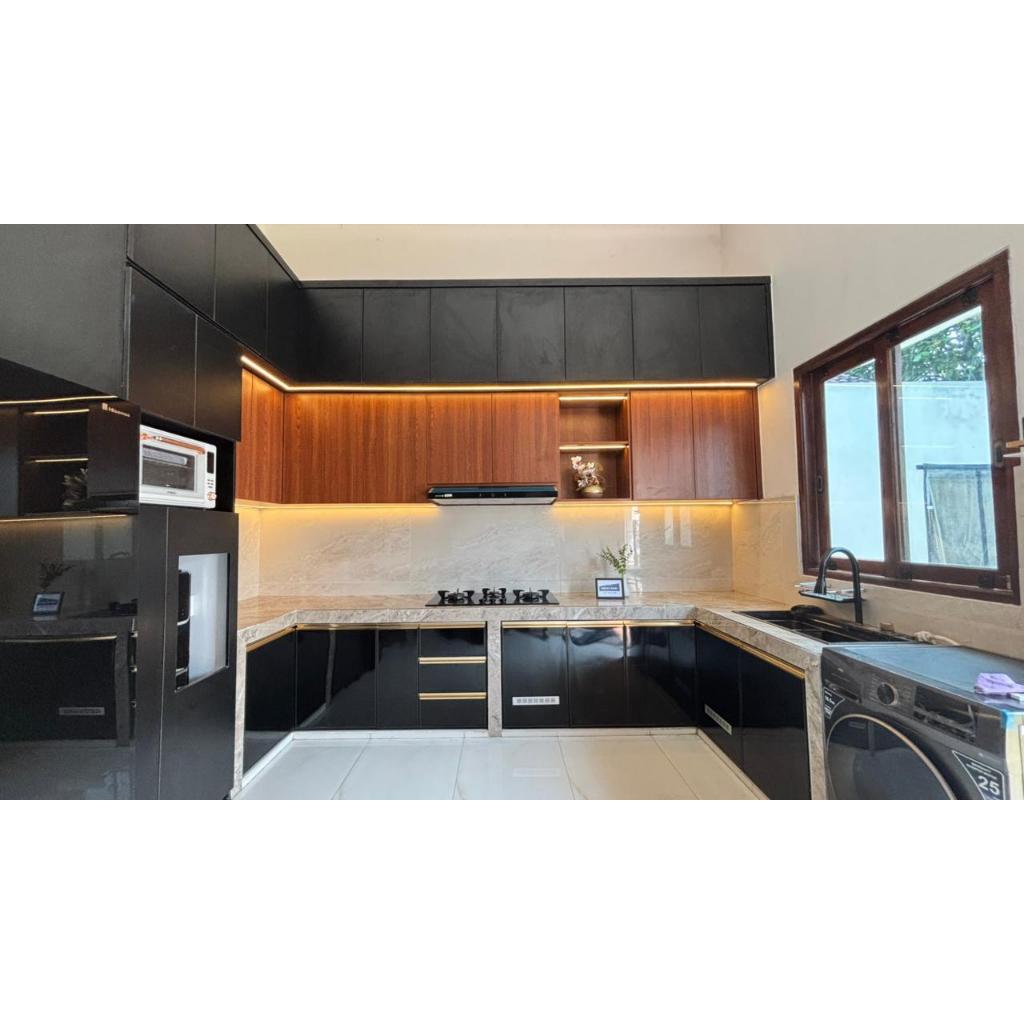 Kitchen Set Custom Mewah dan Modern HPL Sidoarjo