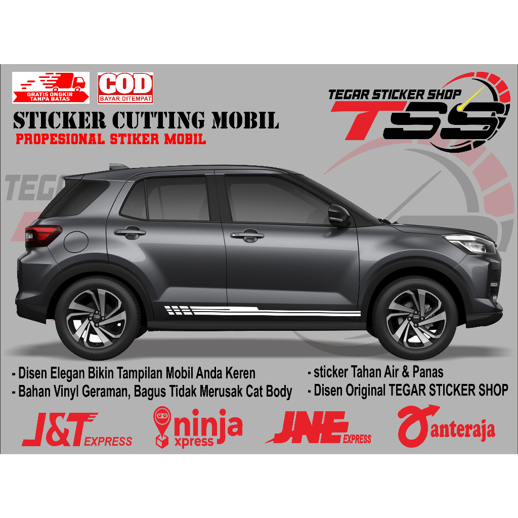 sticker mobil raize sticker mobil toyota raize stiker mobil raize keren sticker variasi body mobil