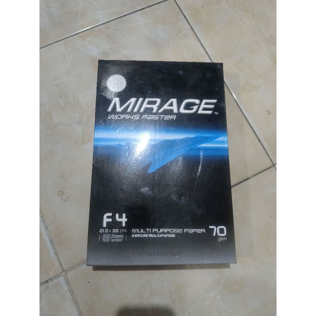 kertas hvs folio mirage 70gram satuan rim