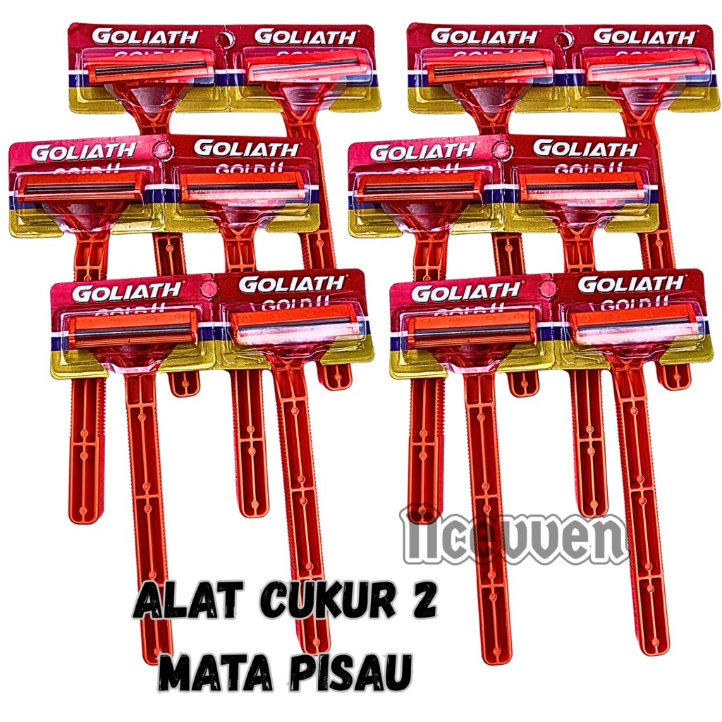 pisau cukur kumis jenggot silet 2 mata pisau bulu kaki ketiak 3/6 pcs double blade tajam alat cukur 