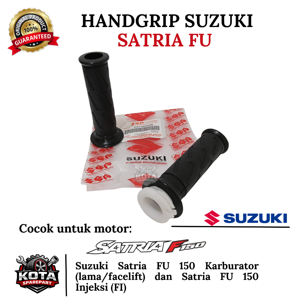 HANDGRIP ORIGINAL SUZUKI UNTUK MOTOR SUZUKI SATRIA FU 150 KARBURATOR (LAMA/FACELIFT) DAN SATRIA FU 1