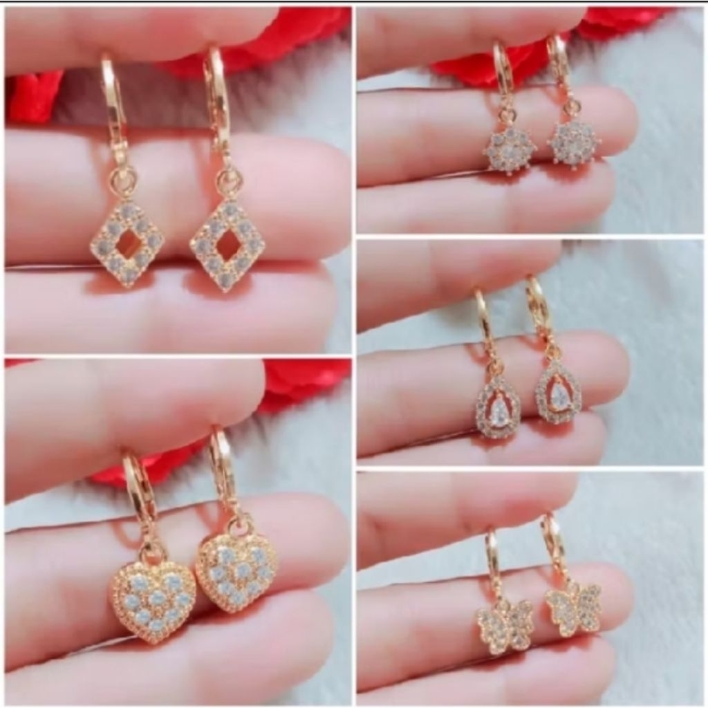 Anting Gantung Titanium Anti Karat dan Alergi