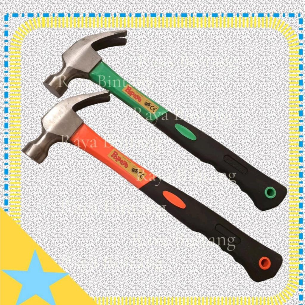 Palu kambing 16 oz gagang kayu karet baja magnet handle fiber cungkit paku kuat