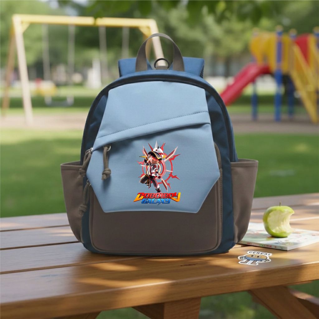 CATENZO - Tas Ransel Sekolah Anak Boboiboy Galaxy White Suit Premium Backpack Anak TK PAUD Muat buku