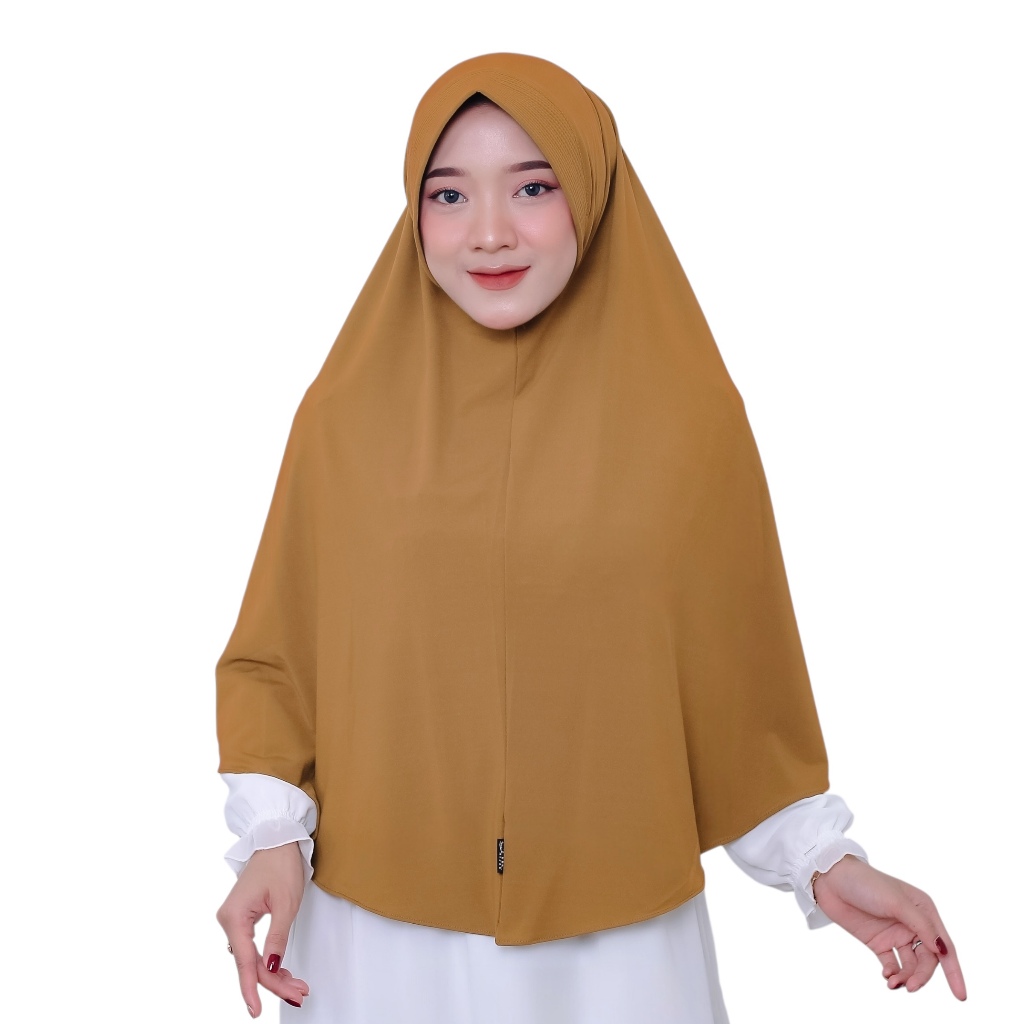 HIJAB CHR KERUDUNG POLOS BERGO CHR SIZE (L) JILBAB INSTAN DAILY BAHAN JERSEY SUPER ORIGINAL