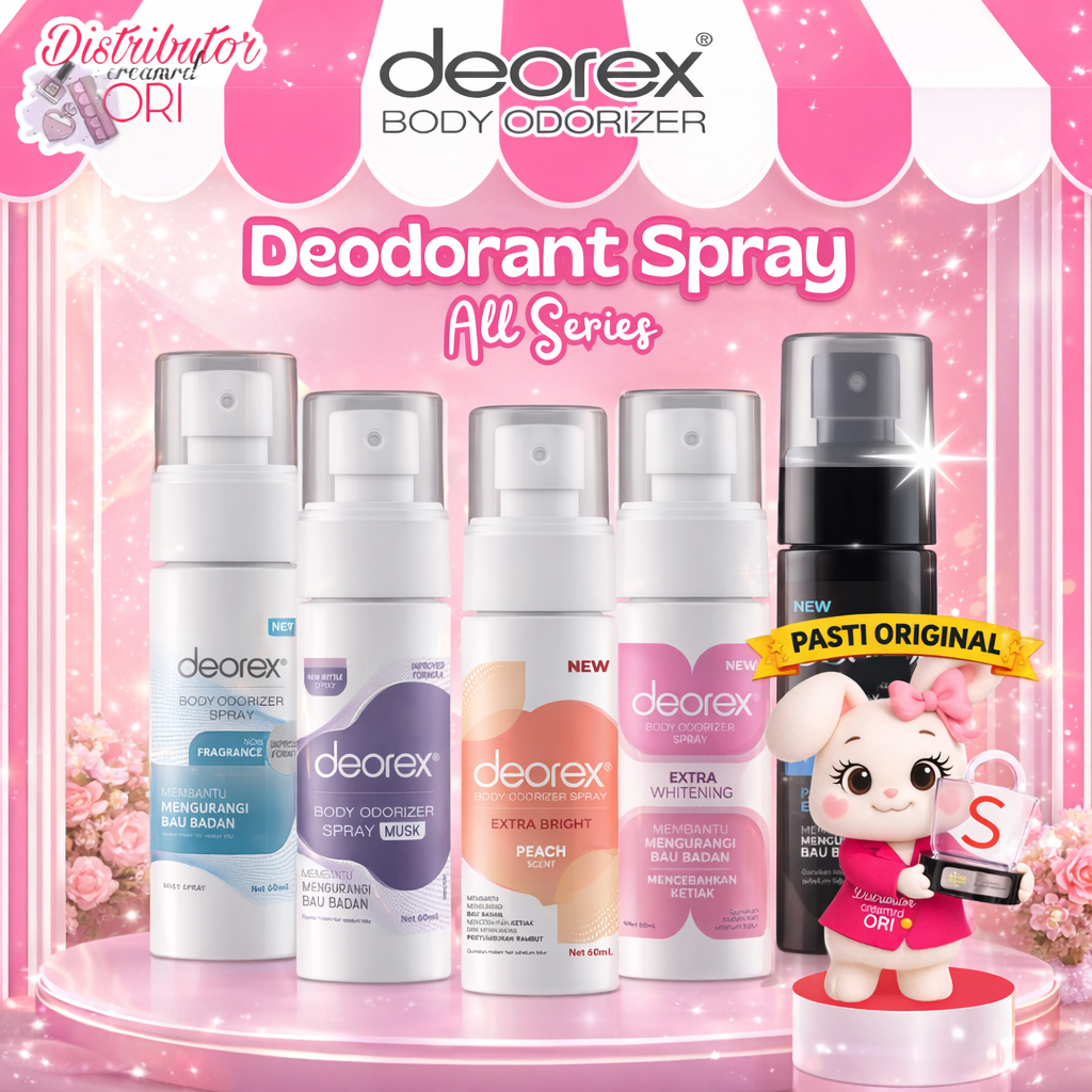 Original Deorex New Body Odorizer Spray Menghilangkan Bau Badan 60ml  | BPOM