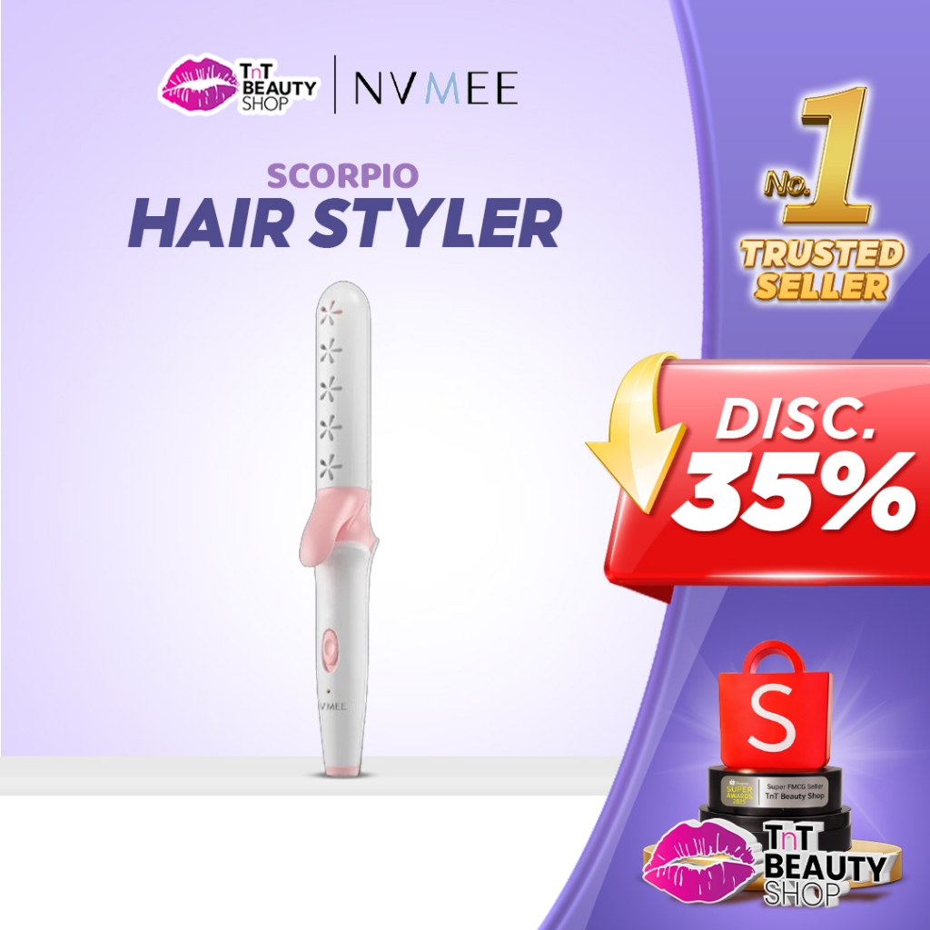 NVMEE - Catokan Pelurus Pengeriting Scorpio Hair Styler Bisa Dilipat | TnT Beauty Shop