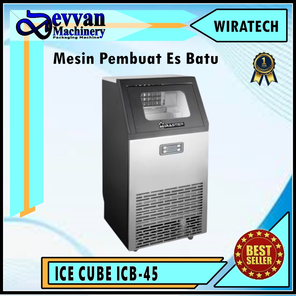 Ice Cube Mesin Pembuat Es Batu Kristal ICB-45 Ice Cube Machine