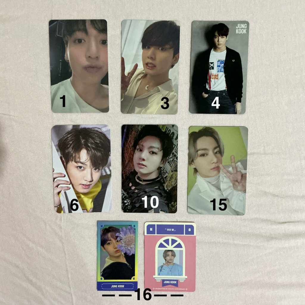 PC Photocard Official BTS Jungkook JK