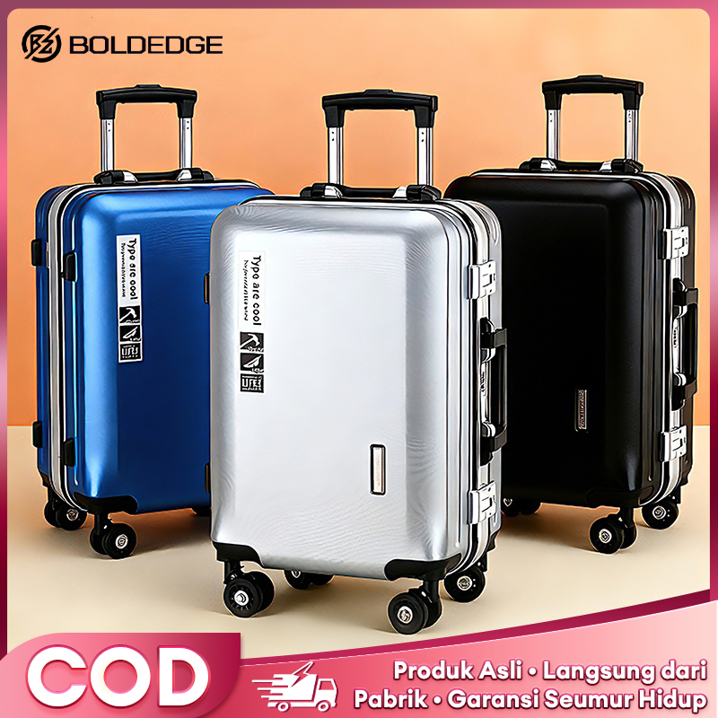 BoldEdge Koper bisnis dengan tempat gelas port pengisian daya dan pengait 20/24 inch PVC ABS