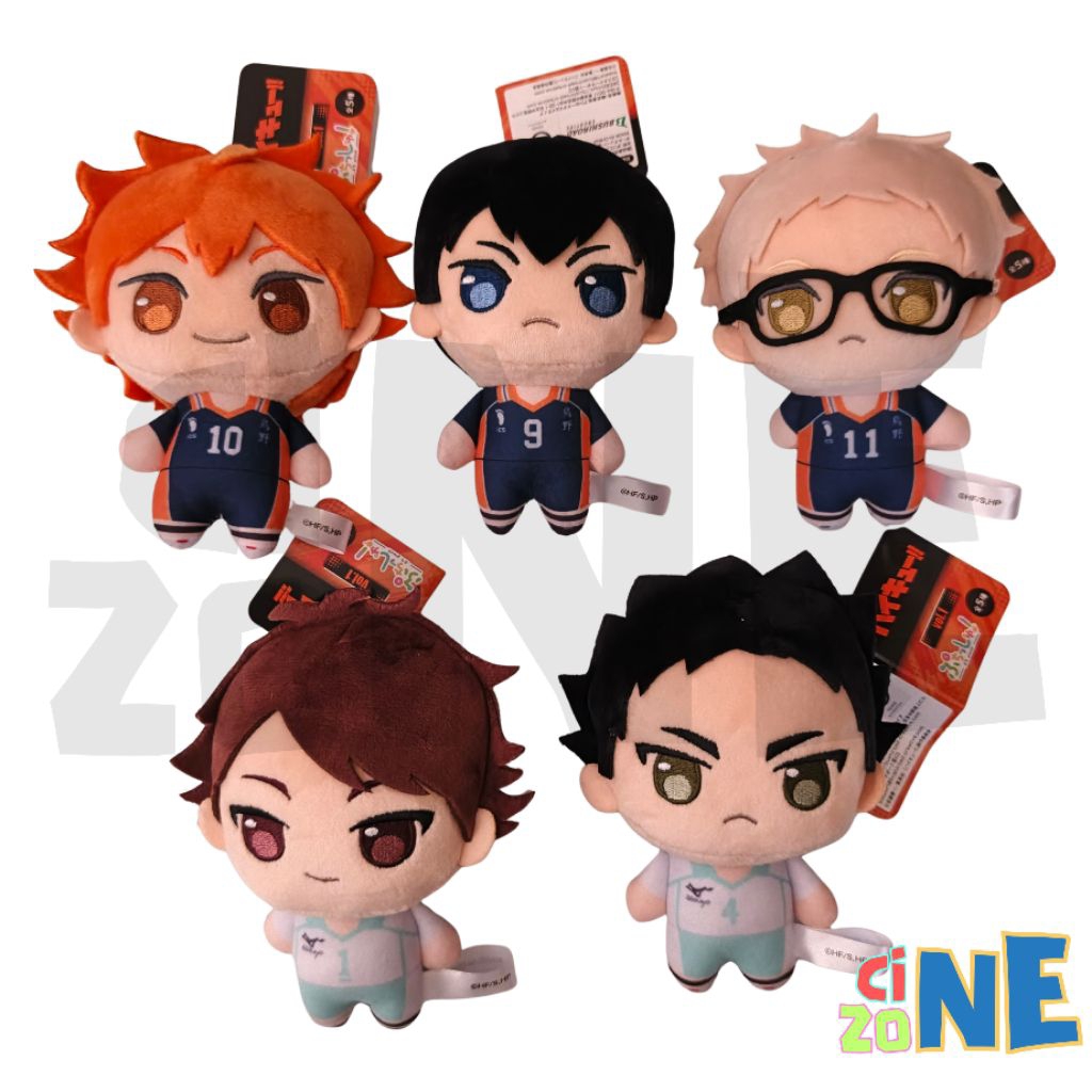 [ READY STOCK ] HAIKYUU PUCHISHU HINATA KAGEYAMA TSUKISHIMA OIKAWA IWAIZUMI PLUSH PLUSHIE DOLL KEYCH