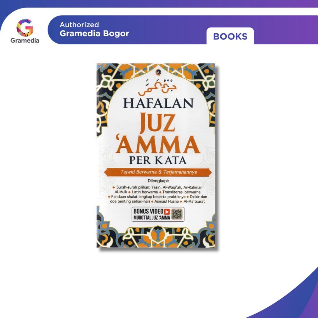 Gramedia Bogor - Hafalan Juz Amma Per Kata: Tajwid Berwarna & Terjemahannya