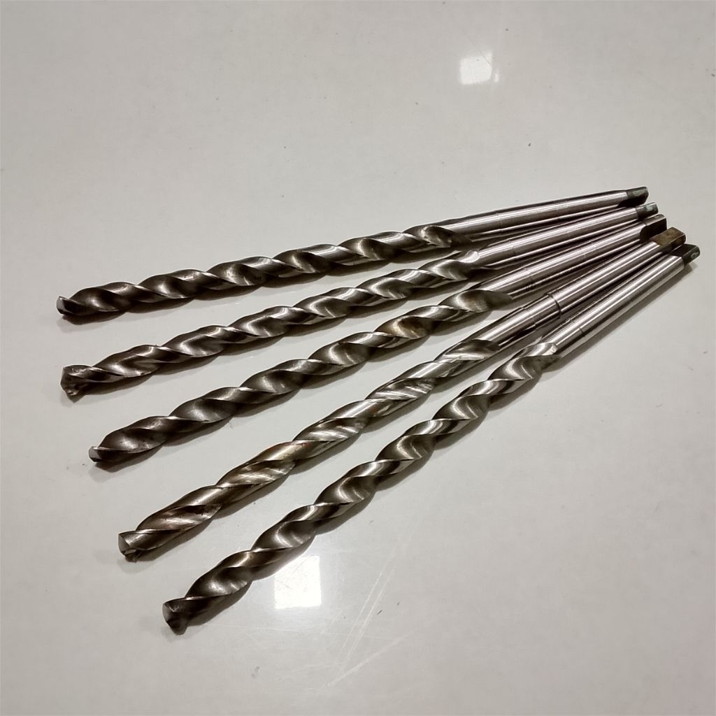 Taper shank drill cones 12mm bekas Dormer Brazil mata bor besi 12 mm tajam