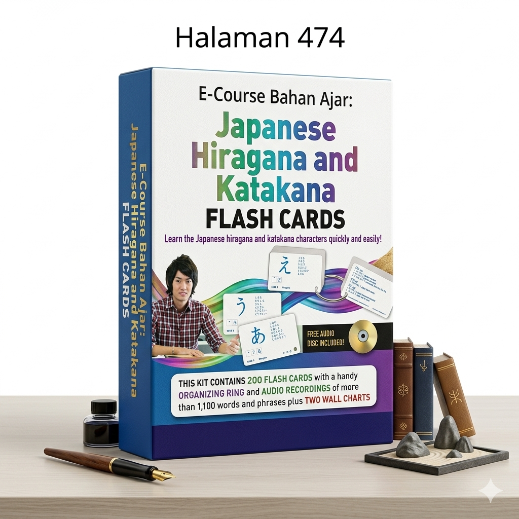 E-Course Bahan Ajar-Japanese Hiragana and Katakana Flash Cards Kit
