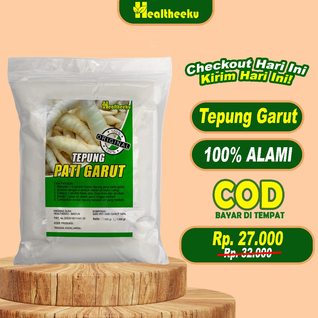Tepung Pati Garut Untuk Asam Lambung / Pati Garut / Tepung Garut / Tepung Pati Irut / Pati Garut