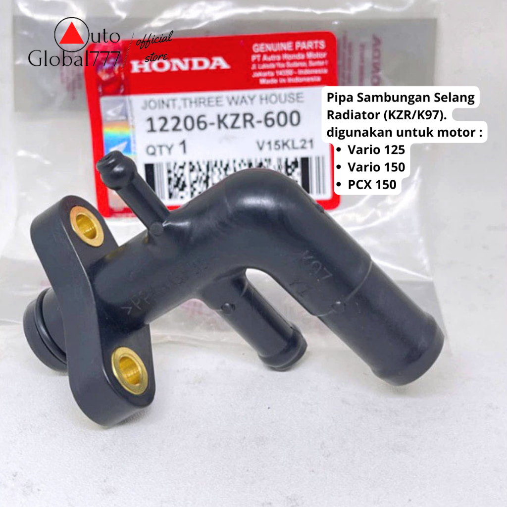 Pipa Sambungan Selang Radiator Vario 125 Vario 150 PCX 150 AHM 12206-KZR