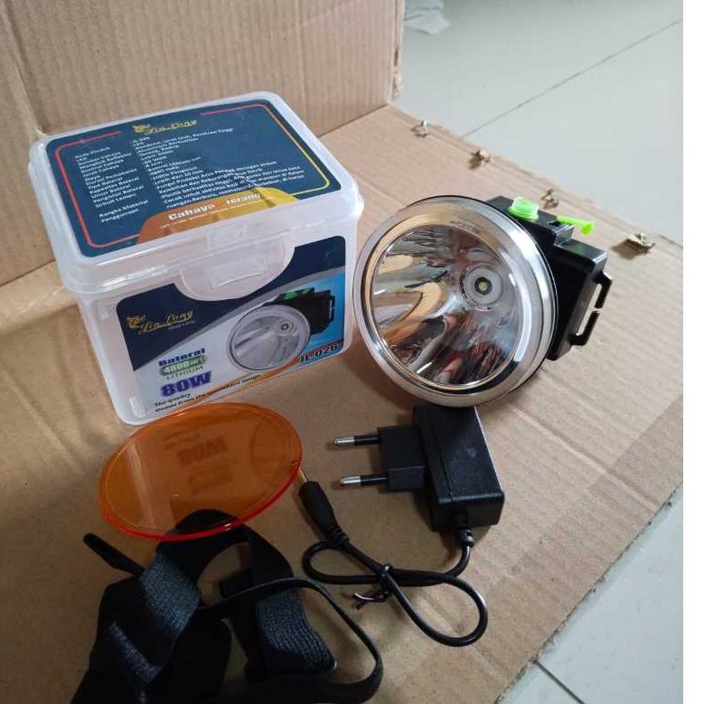 Senter Kepala Jinlong 80 Watt / Senter Emergency Kepala 80 Watt JL-026