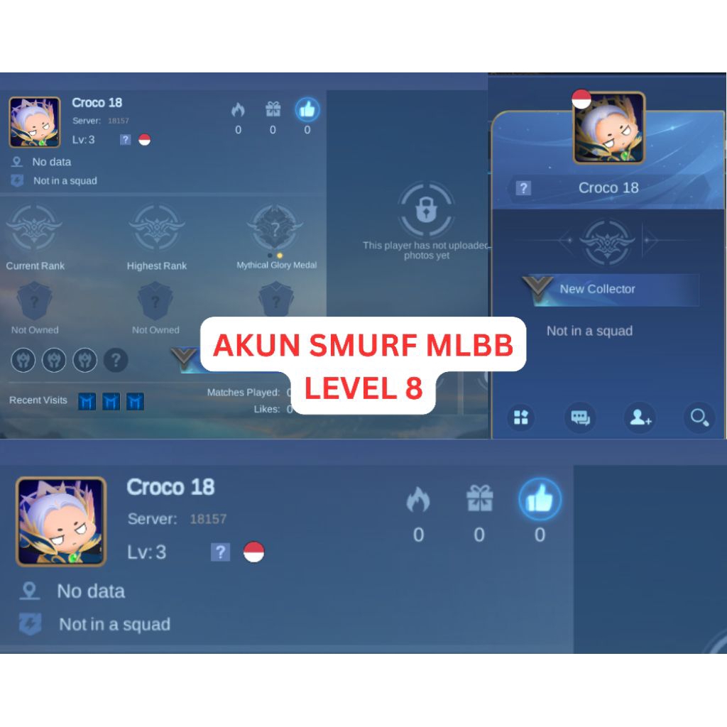 AKUN FRESH MLBB TERMURAH