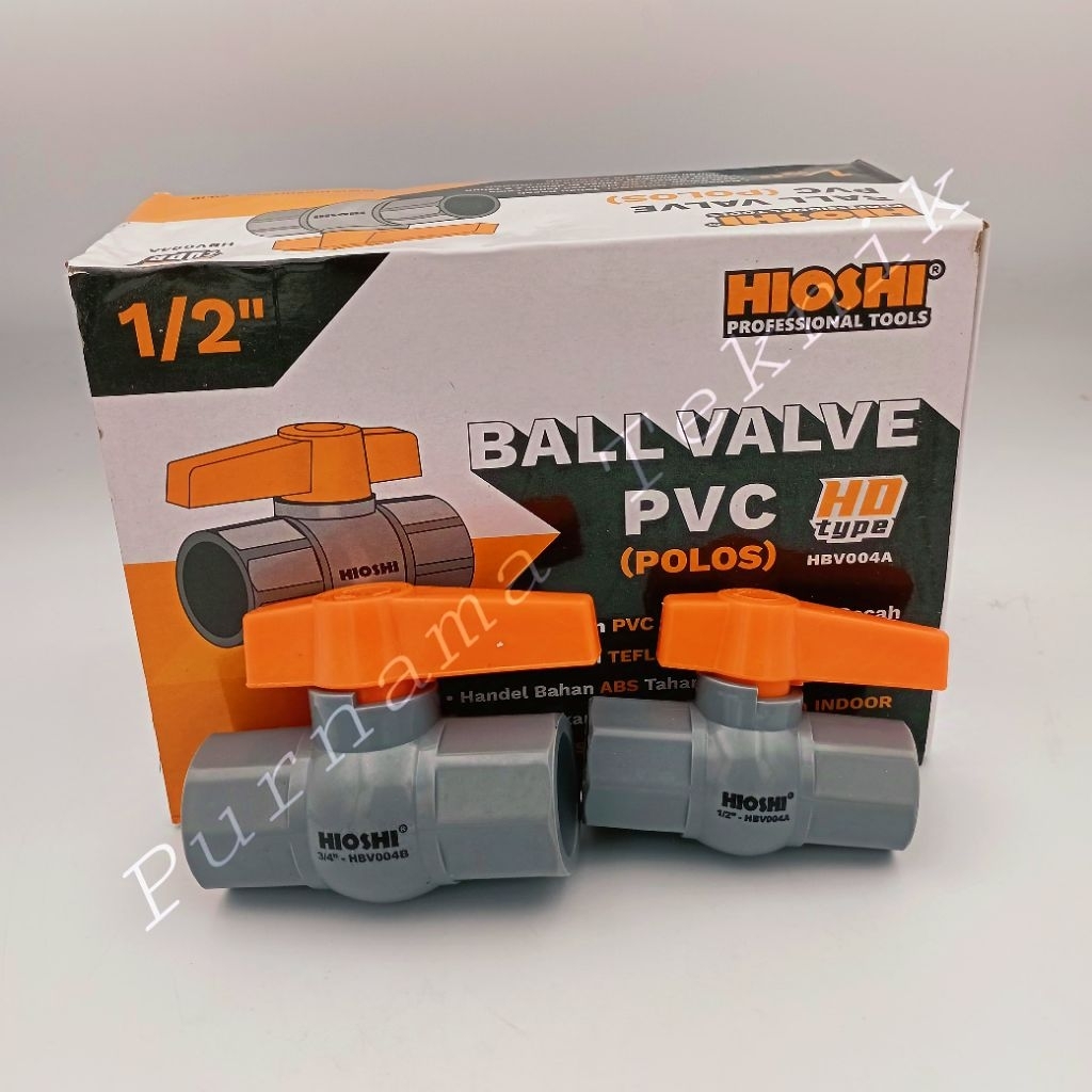 Hioshi Stop Kran Pvc 1/2" Ball Valve Hioshi 1/2 Inch Stop Kran Hioshi 1/2"