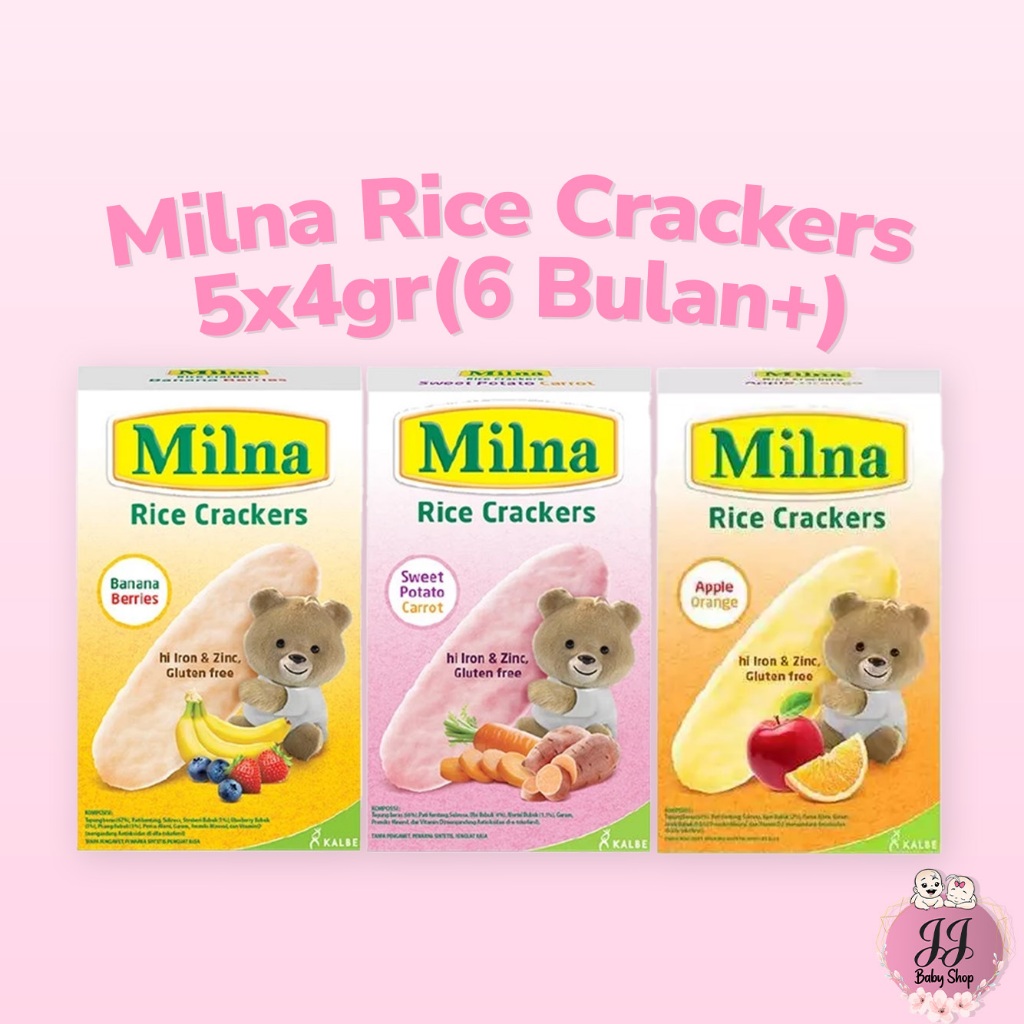 Milna Rice Crackers 5x4gr(6 Bulan+)
