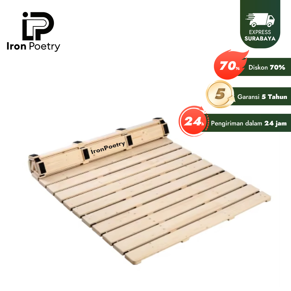 [Surabaya Express]Kasur Lipat Kayu Pallet Solid Dipan Tatakan di Lantai Papan Tempat Tidur Cocok unt