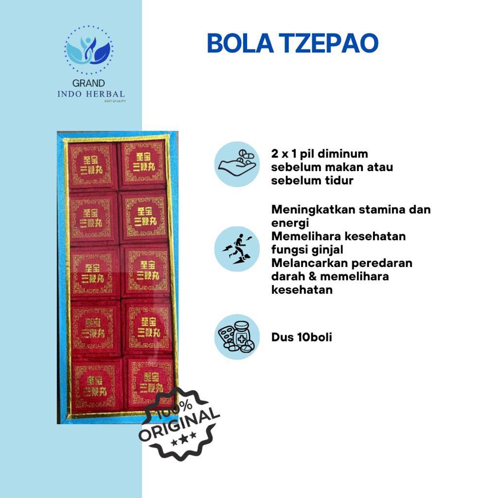 Tzepao Sanpien Pills - Memelihara Stamina