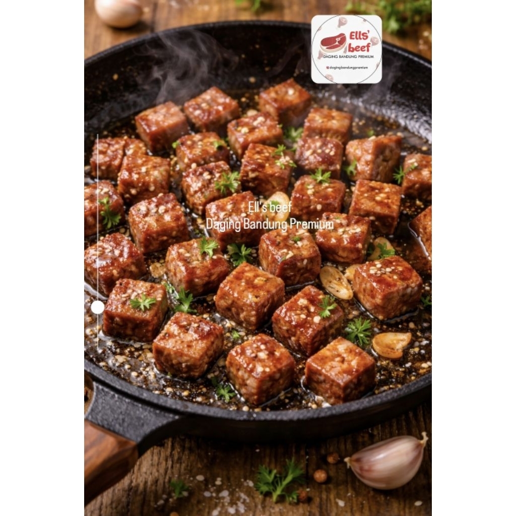 Saikoro Premium 500gr -- Daging Cube Empuk Juicy | Halal | Cocok BBQ Grill Yakiniku