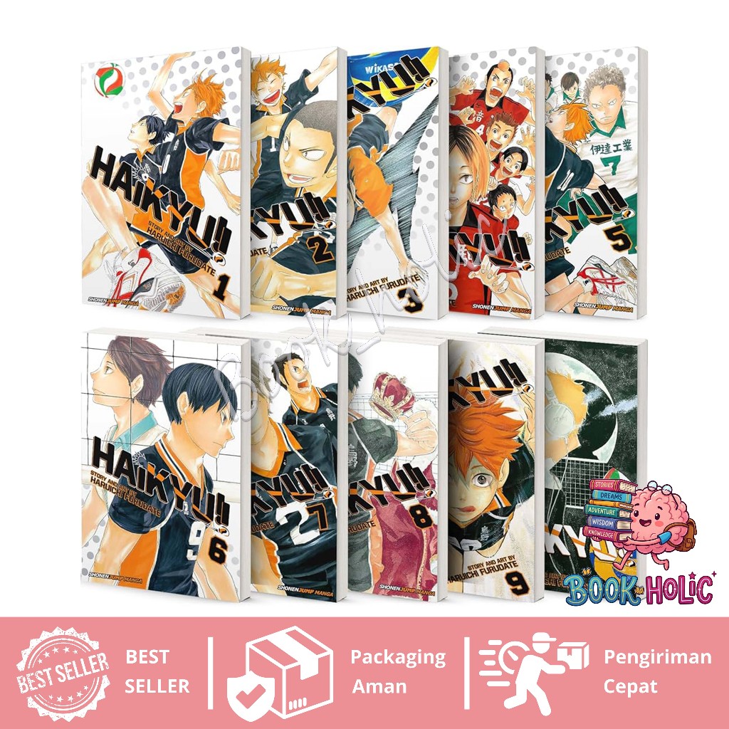 Haikyuu manga vol.1-45 (English) - BookHolic_id