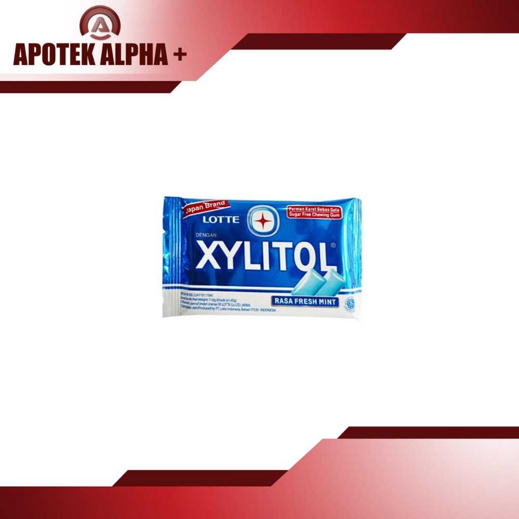 PERMEN KARET XYLITOL ISI 6| XYLITOL FRESH MINT, XYLITOL JERUK NIPIS