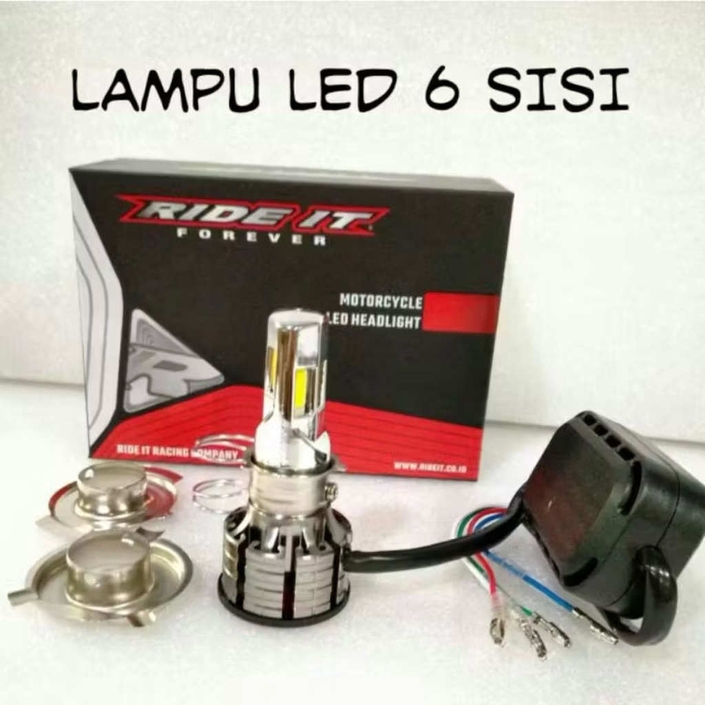 Lampu led Ride It 6sisi ac/dc Original