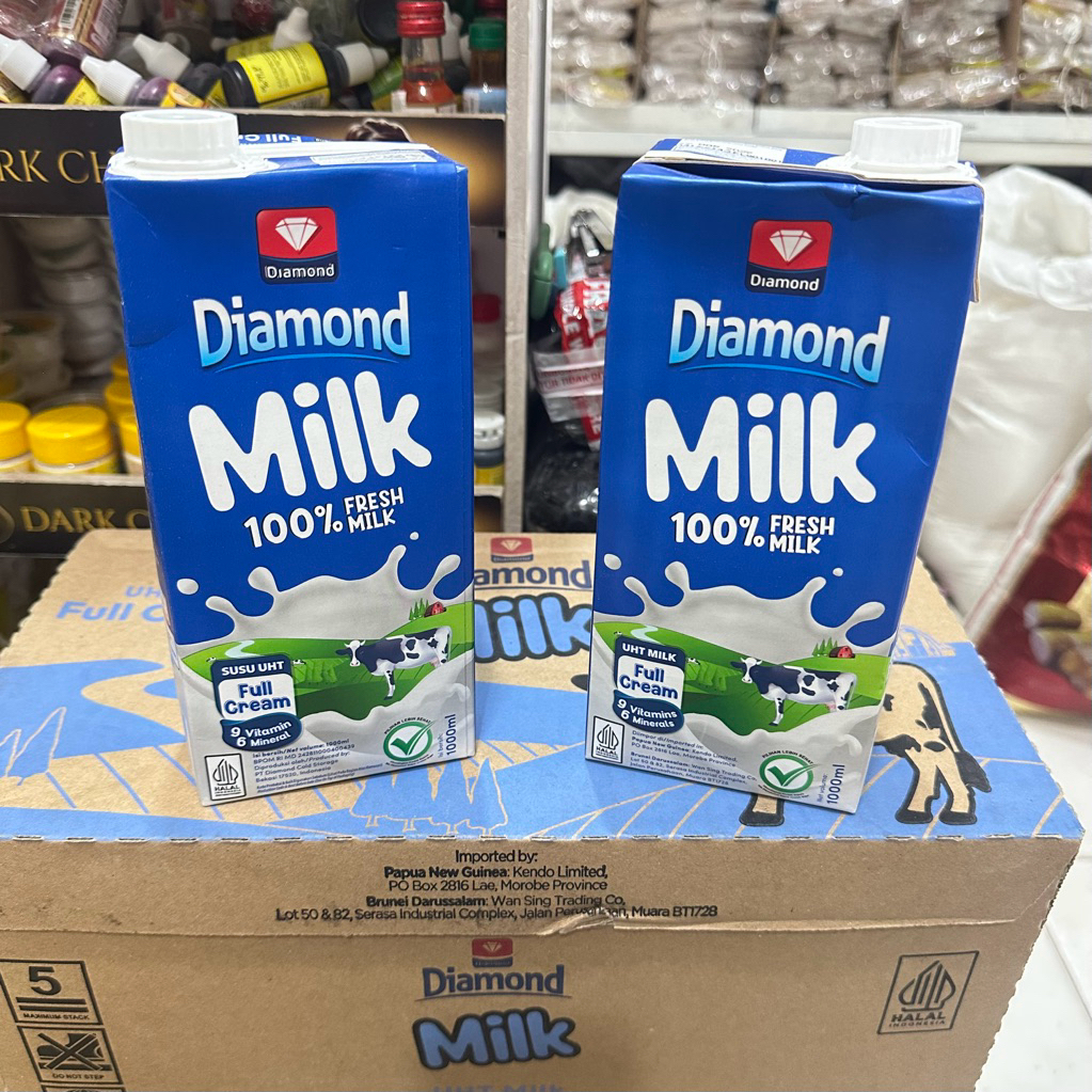 Diamond UHT Fresh Milk 1 Liter 1 dus