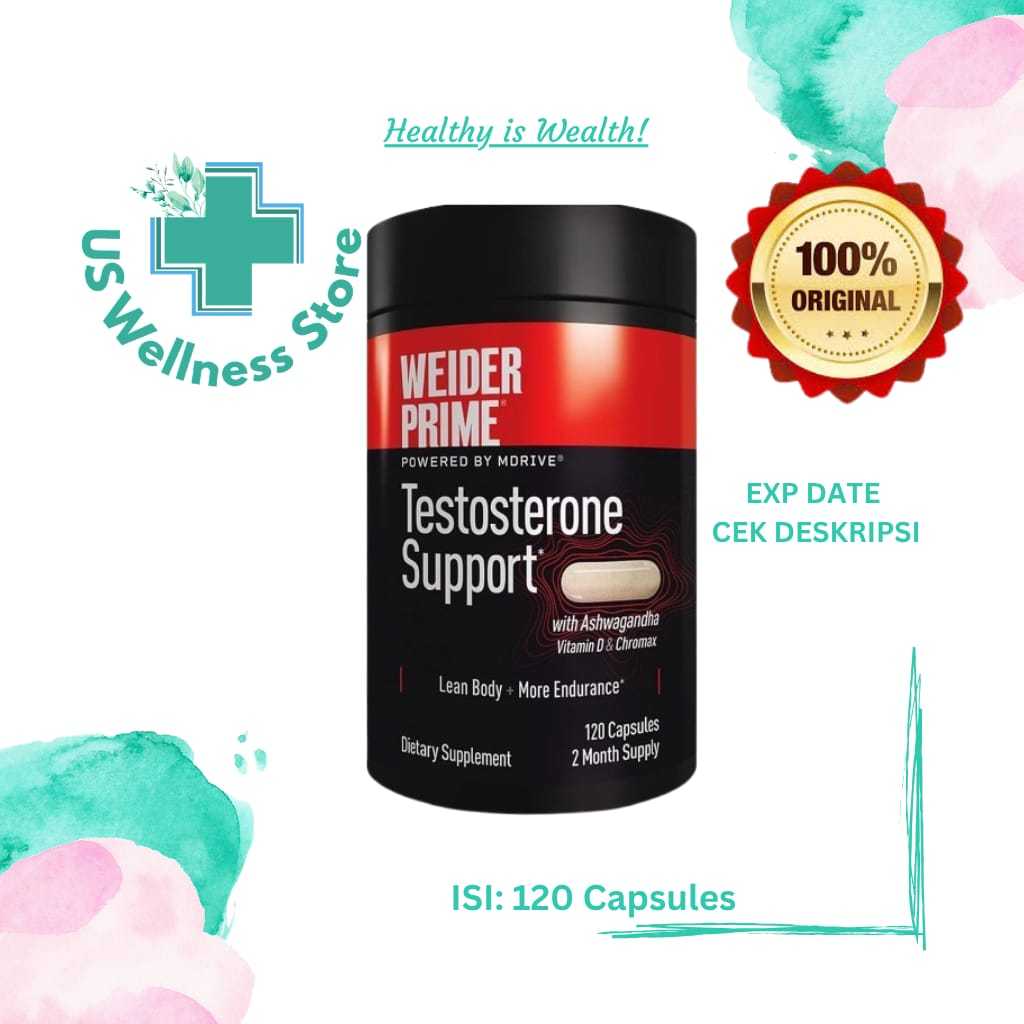 Weider Prime Testosterone Support – 120 Capsules