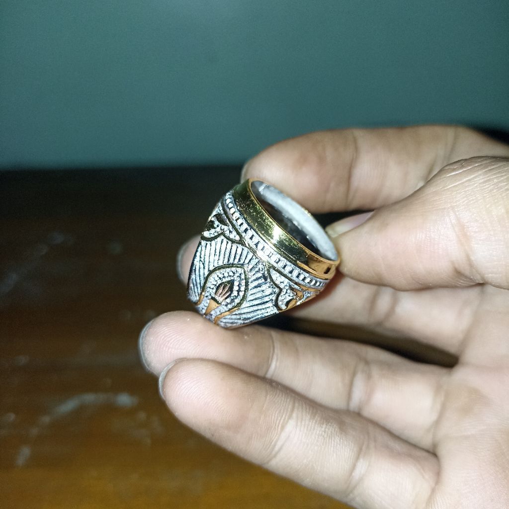 CINCIN UKIR BAHAN KUNINGAN SARI RING KUNINGAN EMBAN UKIR KUNINGAN IKETAN KUNSAR
