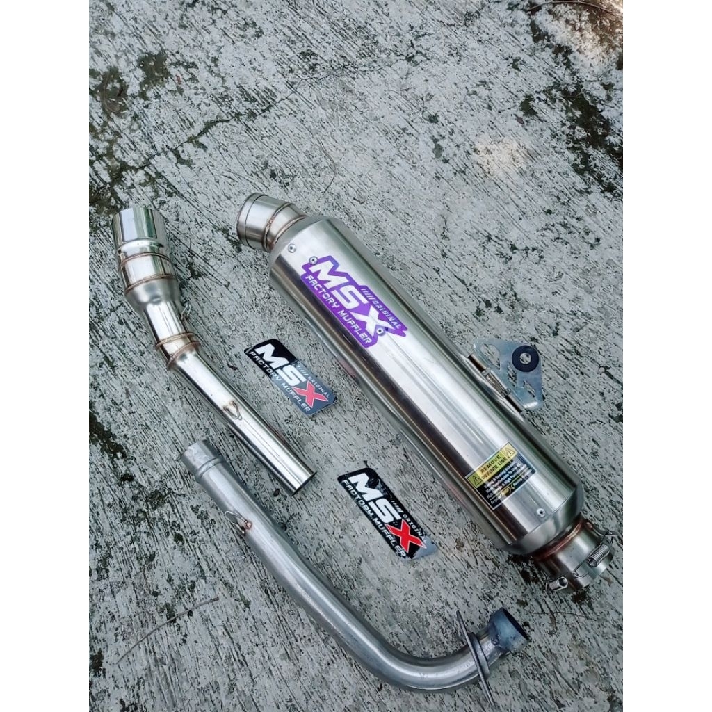 knalpot original msx jenong dos cantol tlr panjang 30cm dpj pnp semua motor bebek grand kharisma Rev