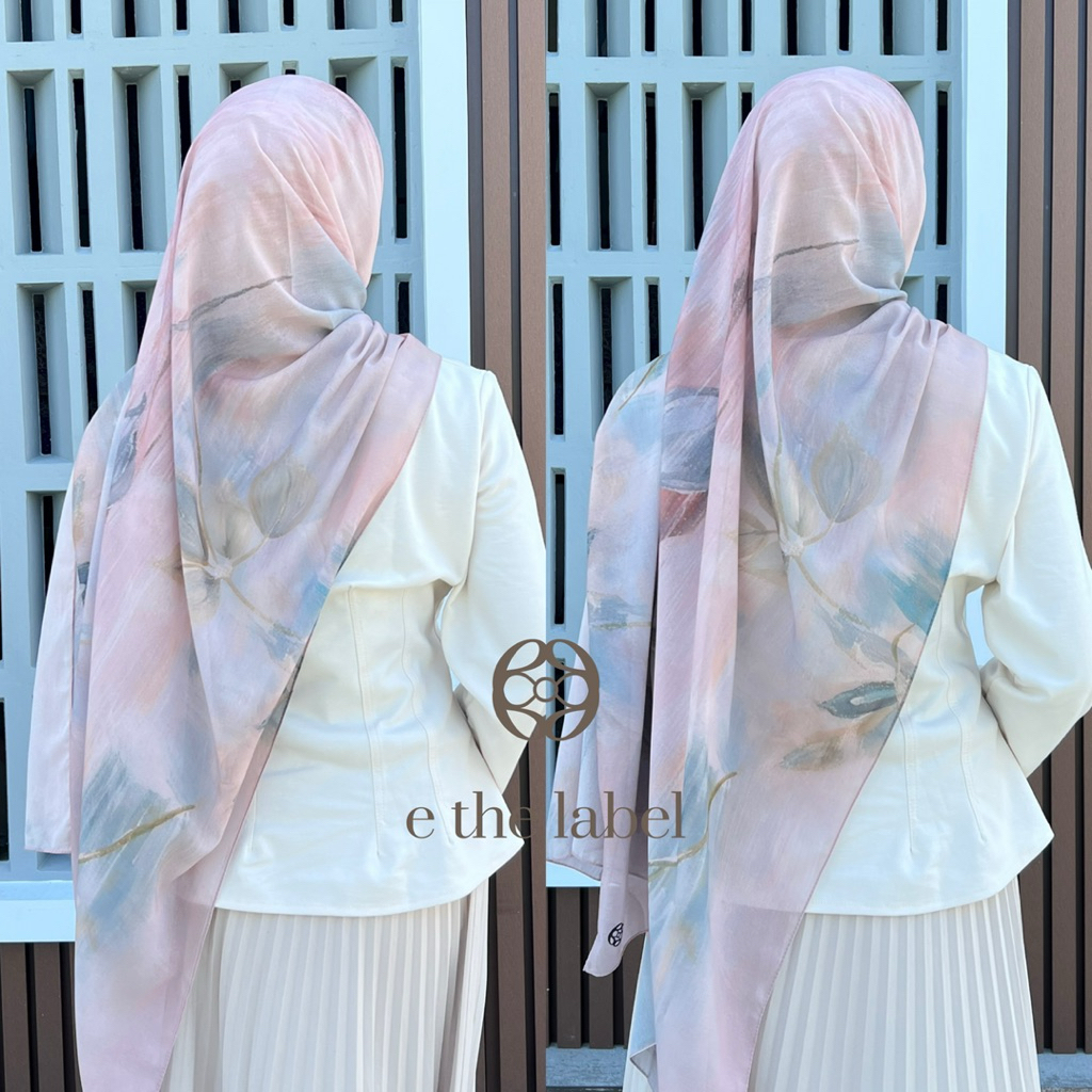 Bersemi Pattern - Pashmina Printed Ceruty - Pashmina Printing Motif