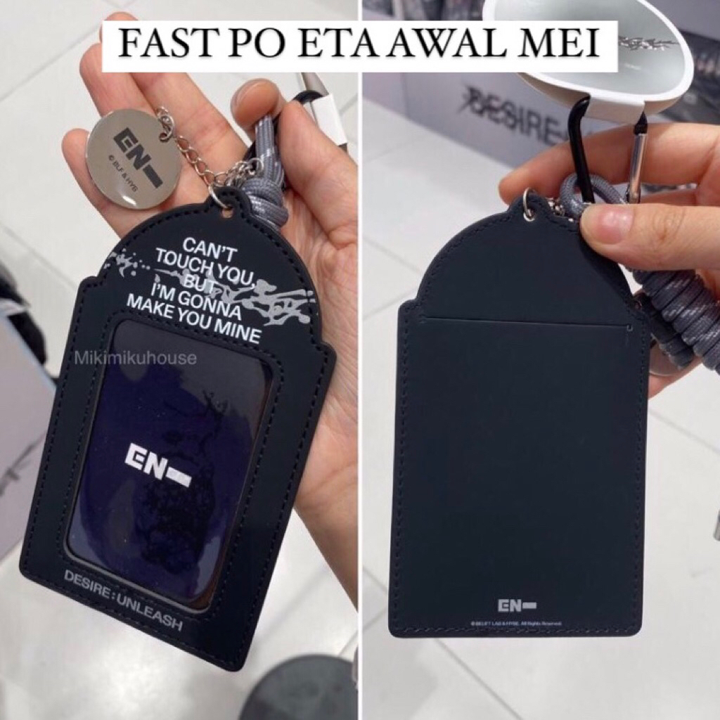 MINISO x ENHYPEN CARD HOLDER KEYCHAIN PORTRAIT JAY JAKE SUNOO GANTUNGAN JUNGWON KEYRING SUNGHOON BAG