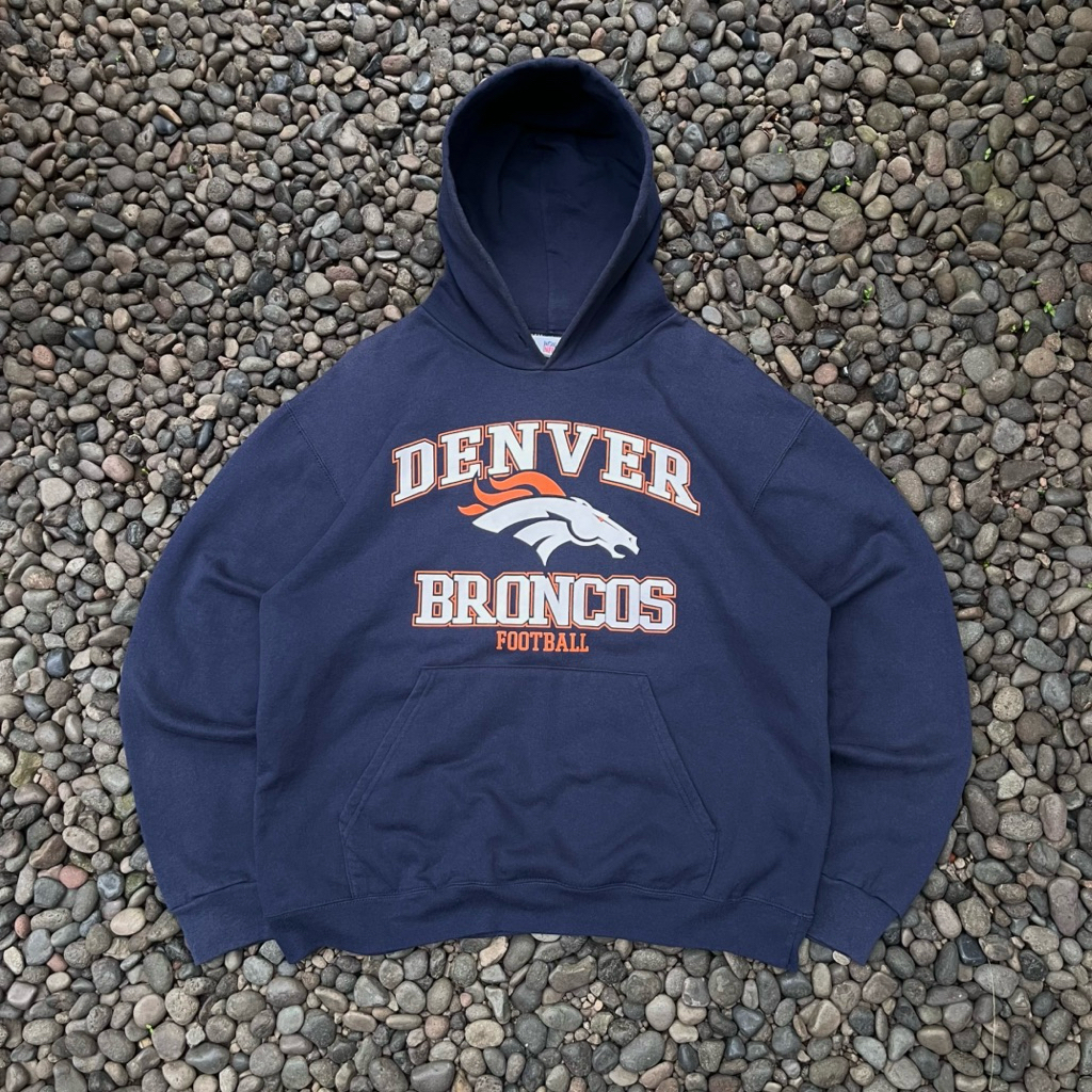 JACKET / HOODIE DENVER BRONCOS BIG LOGO VTG NFL