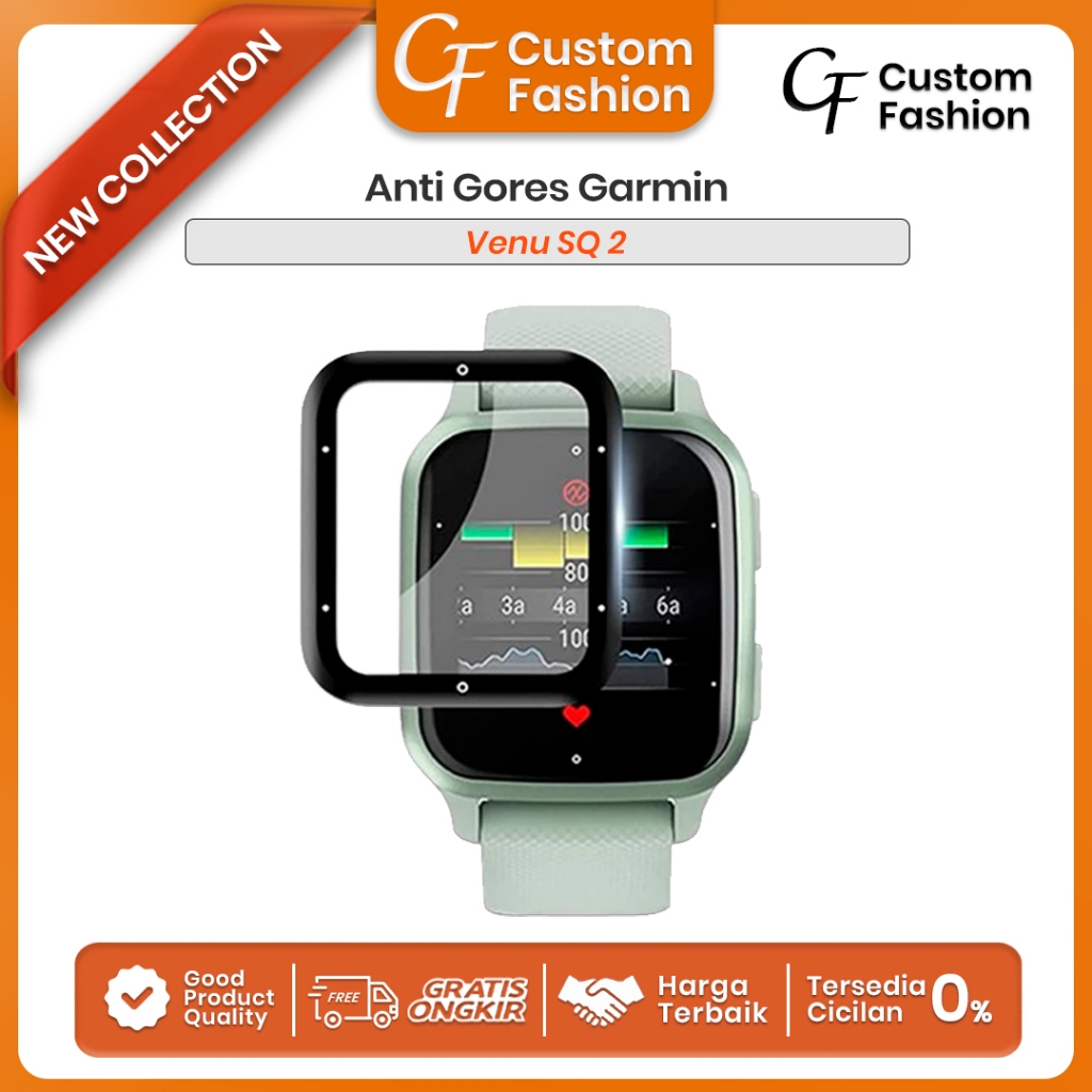 Screen Protector Anti Gores Garmin Venu SQ 2 Watch Film Anti Gores Venu SQ 2