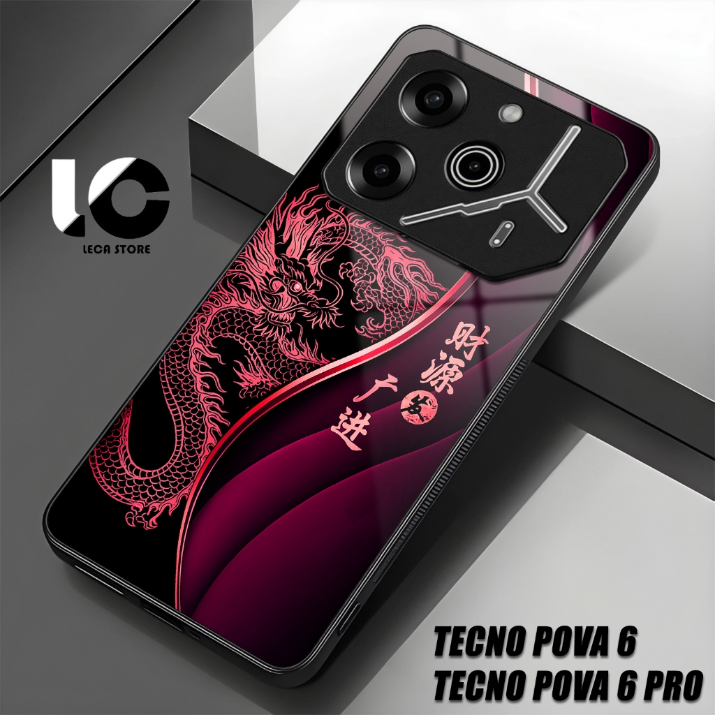Softcase Hp TENCO POVA 6 Casing TENCO POVA 6 PRO Case Glossy Cassing kaca kilau Pelindung Hp Aksesor