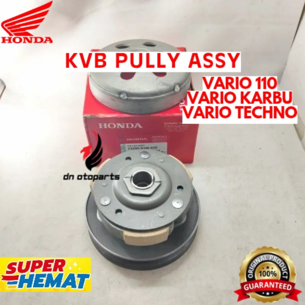 PULLY ASSY ORIGINAL HONDA KODE KVB PULLY ASSY VARIO 110, PULLY ASSY VARIO KARBU, PULLY ASSY VARIO TE