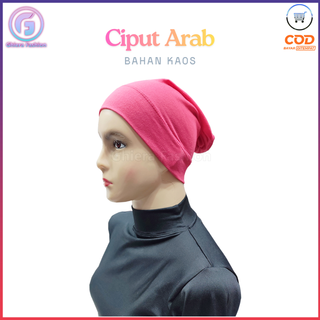 Ciput Arab Dalaman Badana Kaos Cepol Hijab Muslim Turki Anti Budek Daleman Siput Jilbab Instan Pet P