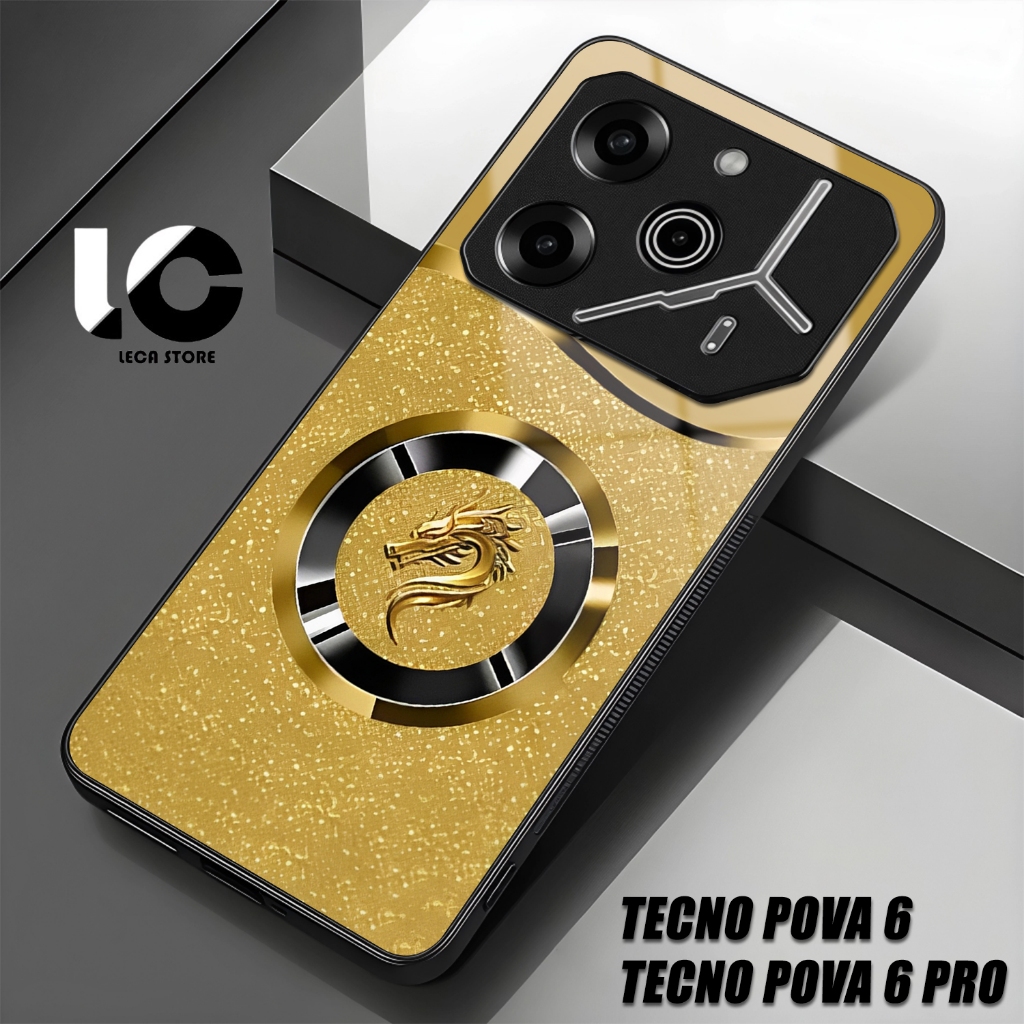 Softcase Hp TENCO POVA 6 Casing TENCO POVA 6 PRO Case Glossy Cassing kaca kilau Pelindung Hp Aksesor